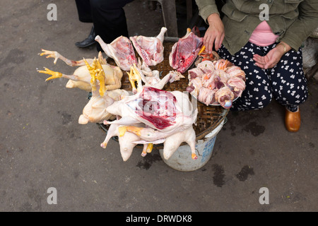 Fleisch stand auf Dong Ba Markt Hue Vietnam Stockfoto