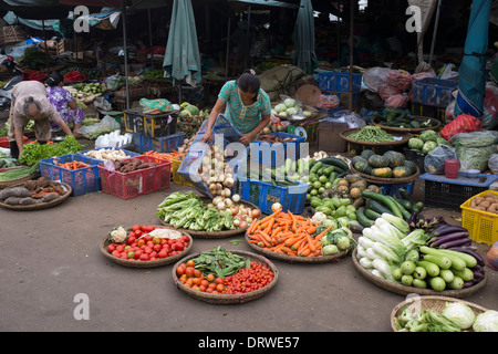 Dong Ba Markt Hue Vietnam Stockfoto