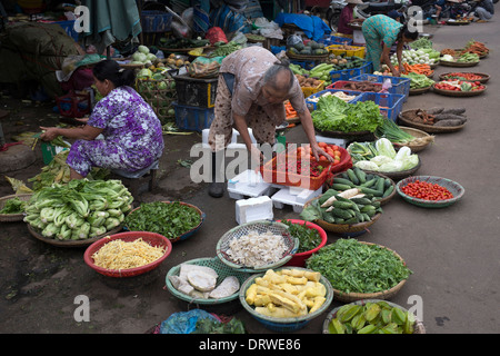 Dong Ba Markt Hue Vietnam Stockfoto