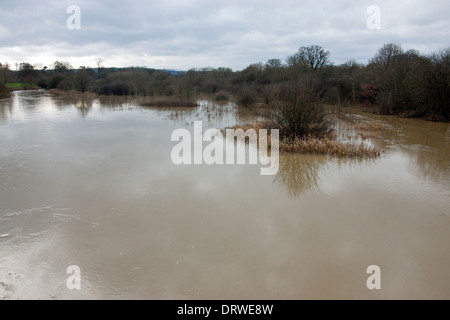 Hochwasser Edenbridge Kent England UK Europe Stockfoto