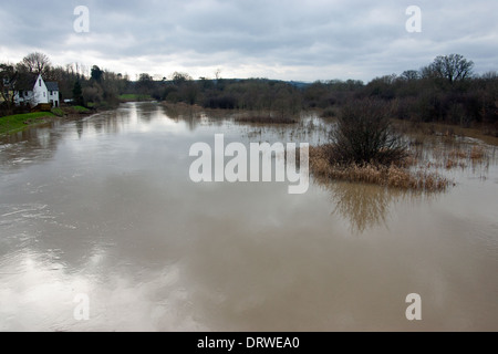 Hochwasser Edenbridge Kent England UK Europe Stockfoto