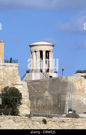 DIE Belagerung BELL WAR MEMORIAL VALLETTA MALTA 5. Dezember 2013 Stockfoto