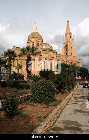 GHAJNSIELEM Pfarrkirche GHAJNSIELEM GOZO MALTA 3. Dezember 2013 Stockfoto