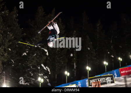 Maxime DuFour-LaPointe an FIS Freestyle Ski World Cup 2014 Buckelpisten, Deer Valley Resort, Park City, UT, USA Stockfoto