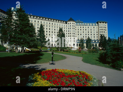 Chateau Lake Wunderer, Banff Nationalpark, Alberta, Kanada Stockfoto