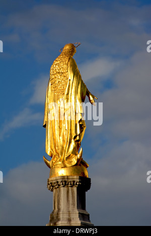 Denkmal der Himmelfahrt der Heiligen Jungfrau Maria vor der Zagreber Kathedrale, Kroatien Stockfoto