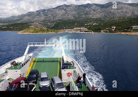 Fähre zur Insel Rab, Kroatien, Stockfoto
