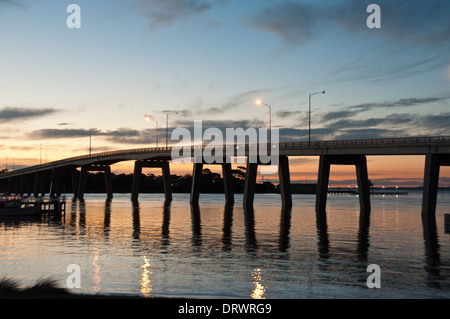 Das San Remo-Brücke nach Phillip Island Cowes Australien Stockfoto