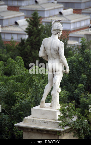 Montjuic Park, Mann Statue, Barcelona, Spanien Stockfoto