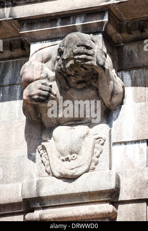 Skulpturen vor dem Schloss Christiansborg in Kopenhagen Dänemark Stockfoto