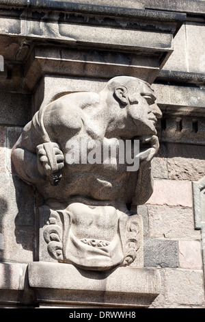 Skulpturen außerhalb der Schloss Christiansborg Kopenhagen Dänemark Stockfoto