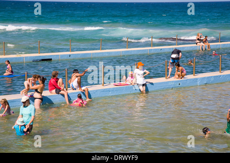 Süden Curl Curl Beach, einem von Sydneys berühmte Nordstrände, New-South.Wales, Australien Stockfoto