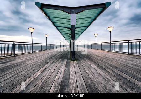 Die Pier in Boscombe Strand von Bournemouth in Dorset Stockfoto