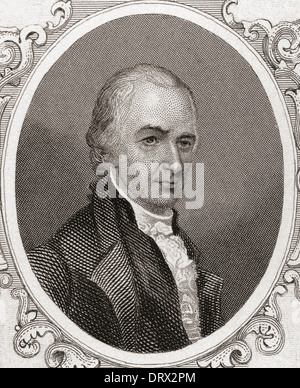 Alexander Hamilton, 1755/1757-1804. Gründervater der Vereinigten Staaten und 1st Secretary Of The Treasury. Stockfoto