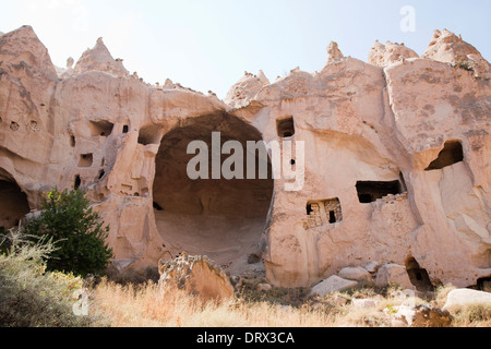 geologische Formationen, Freilichtmuseum Freilichtmuseum, Kappadokien, Anatolien, Türkei, Asien Stockfoto