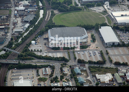 Luftaufnahme der Fliegen DSA-Arena (ehemals Motorpoint Bereich), Sheffield Stockfoto