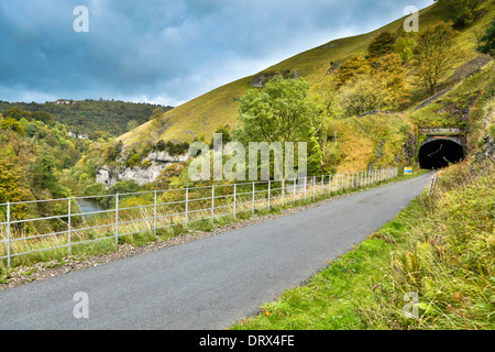 Monsal Dale Trail; Cressbrook Tunnel; Derbyshire; UK Stockfoto