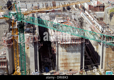 Panama-Kanal Erweiterung Gatun Schleusen Stockfoto