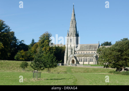 Str. Marys Kirche in Studley Royal Park, North Yorkshire, England Stockfoto