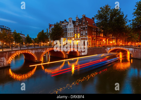 Grachten in Amsterdam Stockfoto