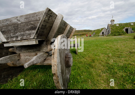 Kanada, Neufundland, l ' Anse Aux Meadows. Norstead Wikingerdorf. Stockfoto