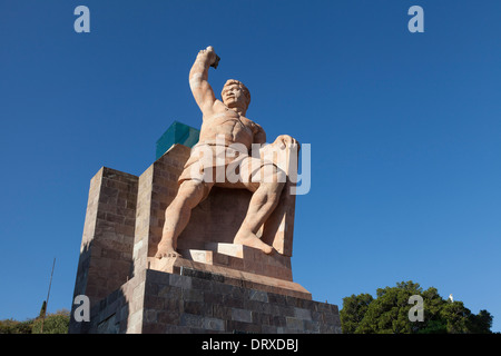 Denkmal für El Pipila - Guanajuato, Guanajuato, Mexiko. Das Denkmal wurde zu Ehren von Juan José de Los Reyes Martinez gebaut. Stockfoto