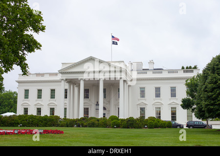 Das weiße Haus in Washington, D.C. nach Hause des Präsidenten der Vereinigten Staaten von Amerika. Stockfoto