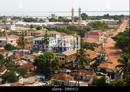 Blick über von Arch 22 Banjul, Gambia Stockfoto