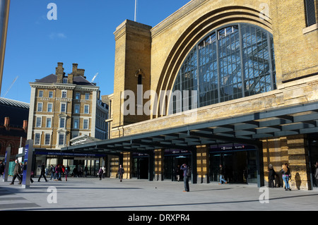 St Pancras und Kings cross british Rail und u-Bahn-Stationen Euston London nw1 2014 Stockfoto