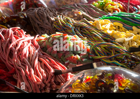 Süße Stall, Southbank Christmas Fair London Dezember 2013 Stockfoto