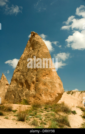 Asien, Türkei, Kappadokien, Ürgüp (Űrgűp), typische kappadokischen Landschaft mit ungewöhnlichen Felsformationen Stockfoto