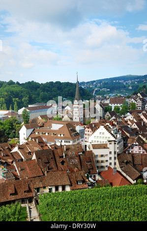 Schaffhausen am Oberrhein Stockfoto