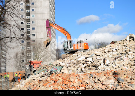 Lenton Wohnungen Sanierung, Nottingham 2014. Stockfoto