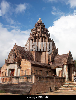 Schloss rockt Khmer-Kunst im antiken Stadt in Thailand Sakralbauten Stockfoto