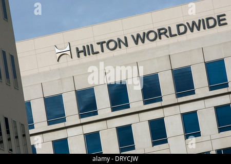 Der Hauptsitz von Hilton Worldwide in McLean, Virginia. Stockfoto