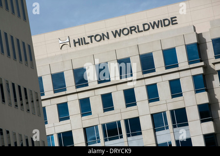 Der Hauptsitz von Hilton Worldwide in McLean, Virginia. Stockfoto