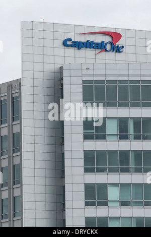 Das Hauptquartier der Capital One Bank in McLean, Virginia. Stockfoto