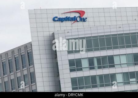 Das Hauptquartier der Capital One Bank in McLean, Virginia. Stockfoto