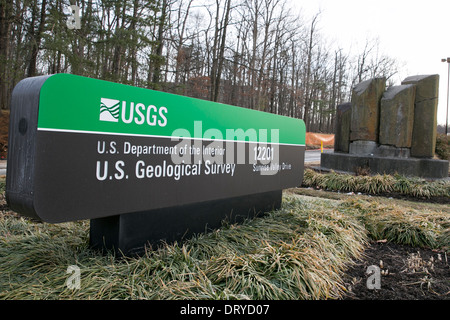 Das Hauptquartier der United States Geological Survey in Reston, Virginia. Stockfoto