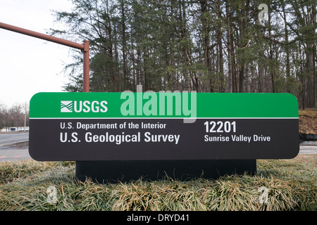 Das Hauptquartier der United States Geological Survey in Reston, Virginia. Stockfoto