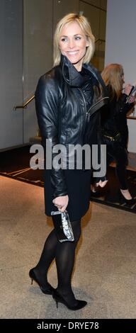 London UK, 4. Februar 2014: Jenni Falconer kommt zu der Ansicht von The Shard - 1. Geburtstagsparty, London Bridge in London. Bildnachweis: Siehe Li/Alamy Live News Stockfoto