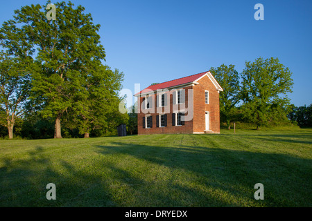 19. Jahrhundert Einzelzimmer Schulhaus in der Nähe von Brentwood, Tennessee, USA Stockfoto