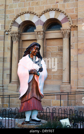Kateri Tekakwitha war der erste nordamerikanische Inder, selig gesprochen und später heilig gesprochen. Stockfoto
