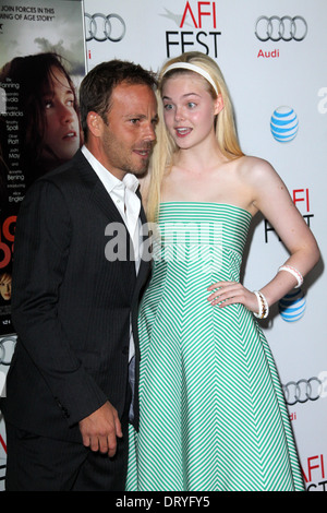 Stephen Dorff, Elle Fanning in der "Zaytoun" Screening-AFI FEST 2012, Chinese Theater, Hollywood, CA 07.11.12 Stockfoto