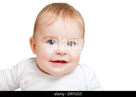 Porträt von blauäugiges baby Stockfoto