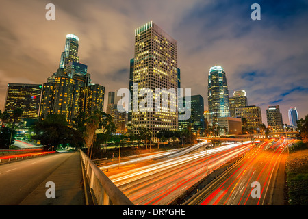 Los Angeles bei Nacht Stockfoto