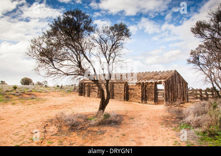 rustikale Hütte Lake Mungo South Australia Stockfoto