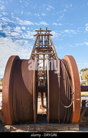 Minenschacht Broken Hill Australien Stockfoto