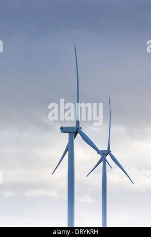 Ansicht der Windturbine in Fife, Schottland, Vereinigtes Königreich Stockfoto