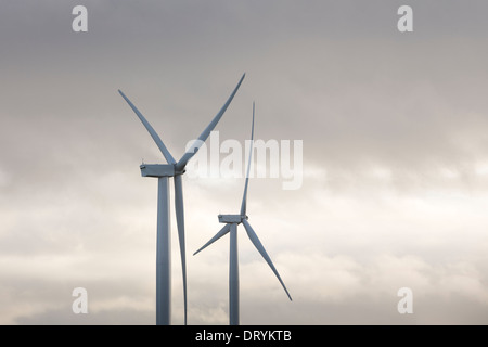 Ansicht der Windturbine in Fife, Schottland, Vereinigtes Königreich Stockfoto